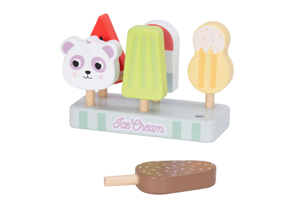 Wooden Ice Cream set