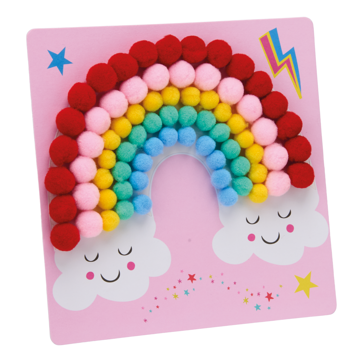 Floss & Rock Pom Pom Art - Rainbow