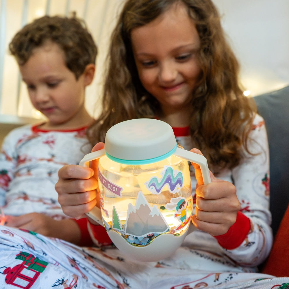 Glo Pals - DIY Sensory Play Jar - Snowglobe