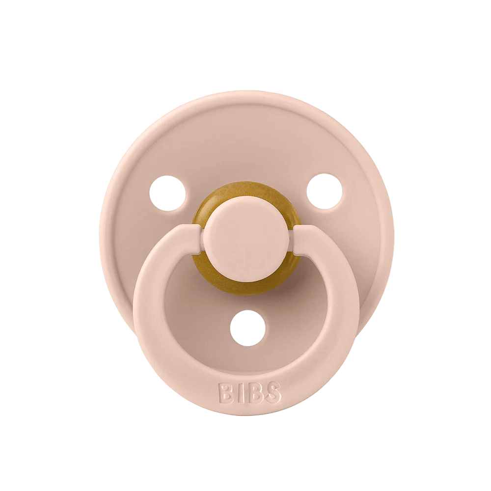 BIBS Colour Pacifiers / Dummies - Anotomical Blush