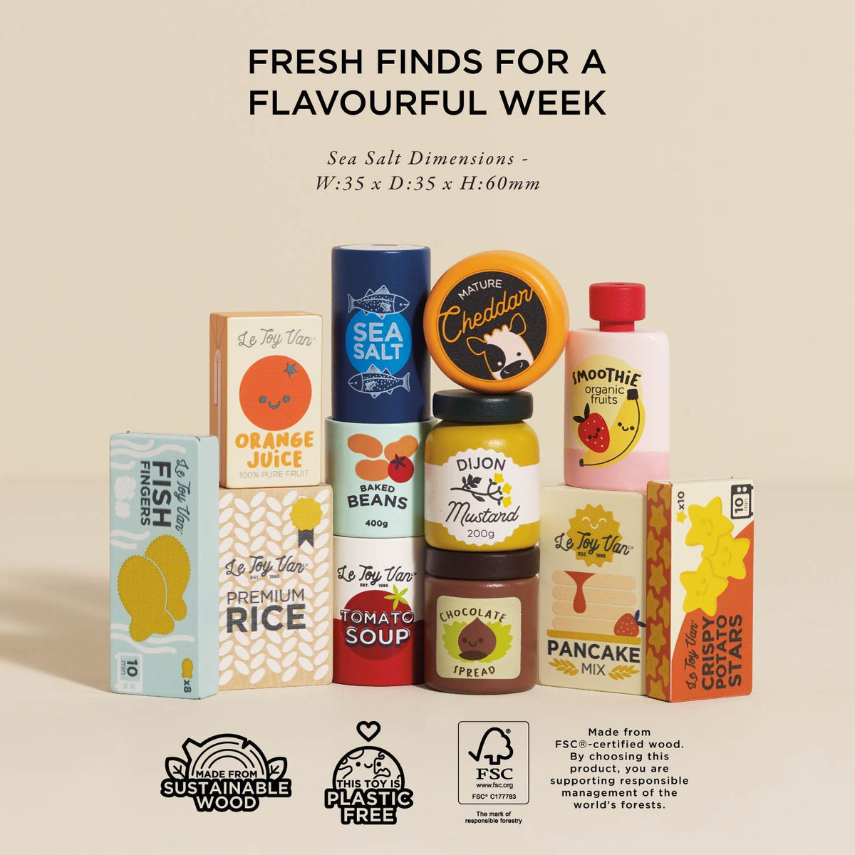 Le Toy Van Supermarket Grocery Weekly Shop