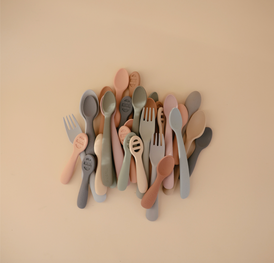 Mushie First Feeding Baby Spoons 2P