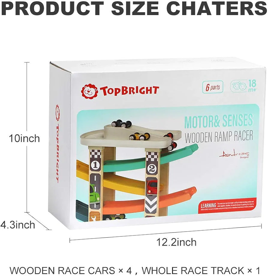 Top Bright Wooden Ramp Racer
