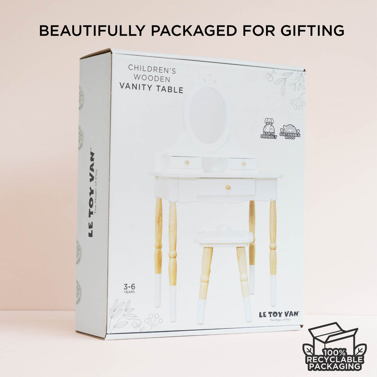 Le Toy Van – Dressing-up Vanity Table & Stool – Kleine Muis