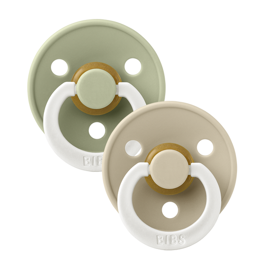 BIBS Colour Night GLOW 2 Pack - Sage/ Vanilla