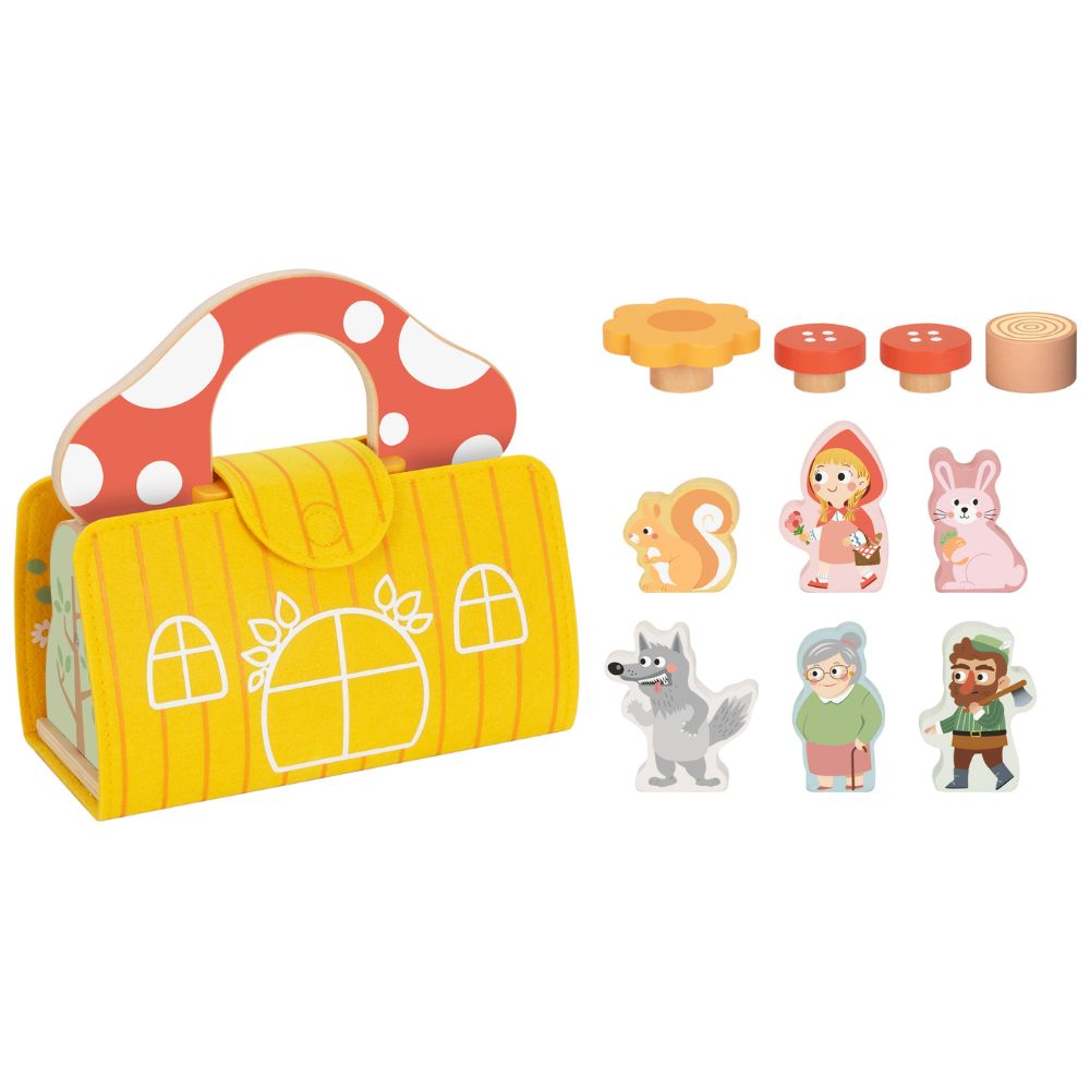 TookyToy – Little Red Riding Hood Story Box Play Set