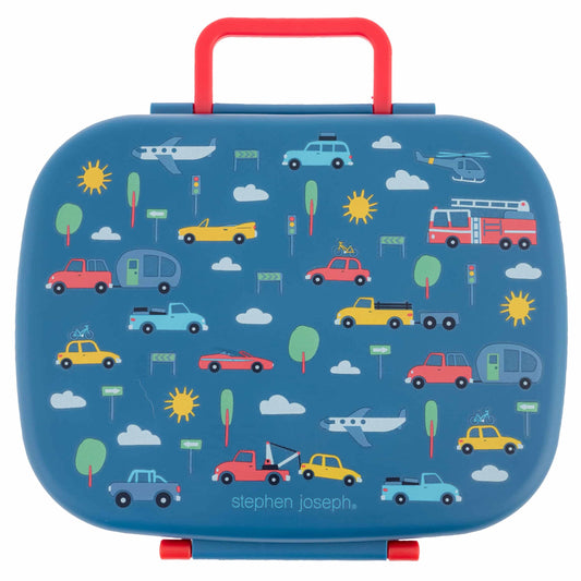 Stephen Joseph Bento Lunch Box with Removable Tray - Transport