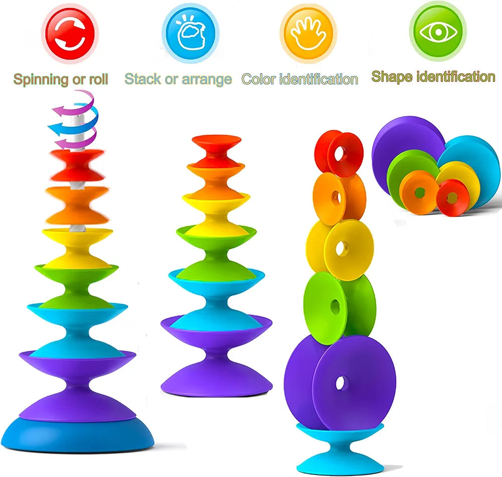 Rainbow Spinning Wheel Toy