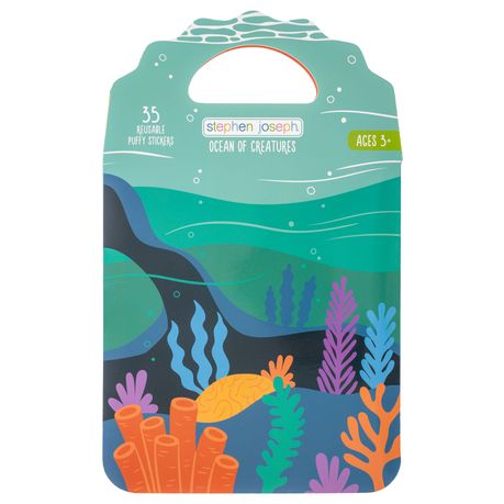 Stephen Joseph Reusable Puffy Stickers Ocean of Creatures