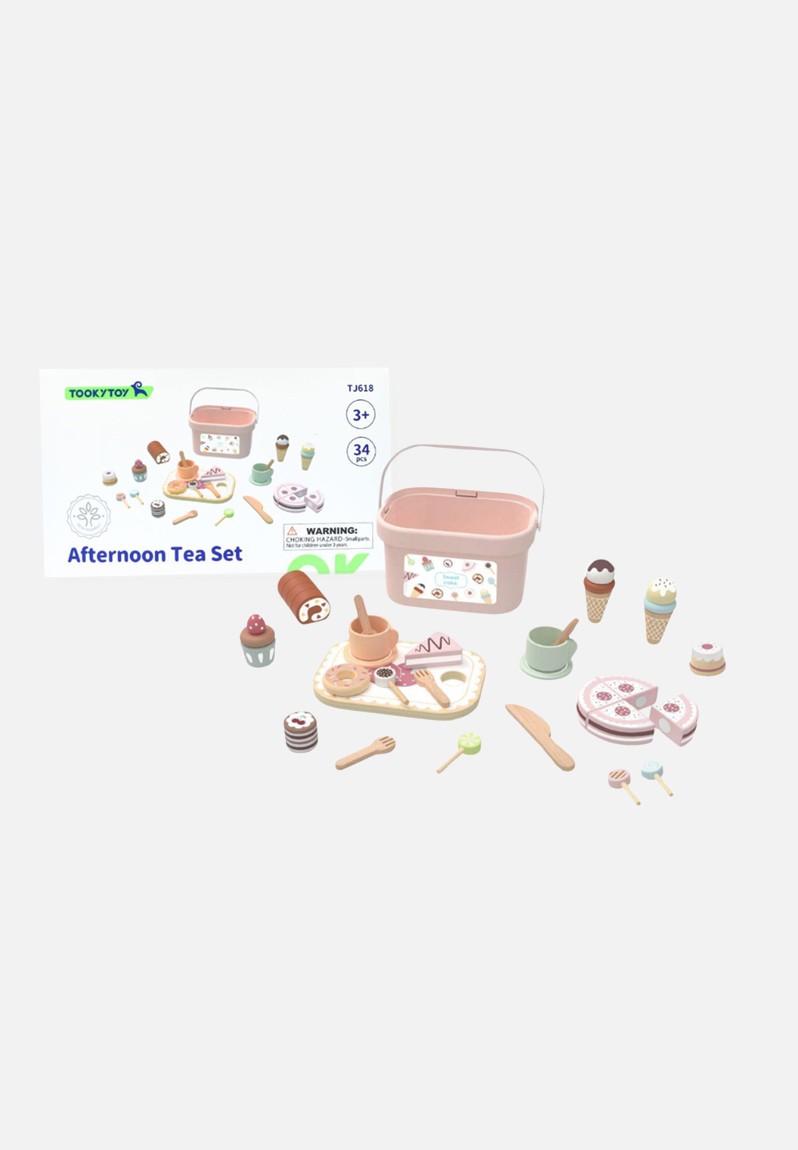 Tooky Toy Wooden Picnic Tea Set