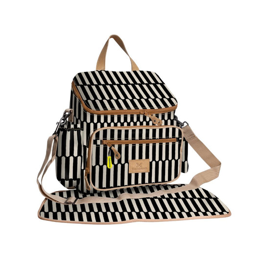 Thandana Baby Changing Backpack | Laminated Fabric with Genuine Leather