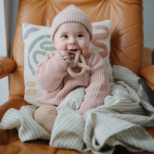 Mushie Pretzel Teether