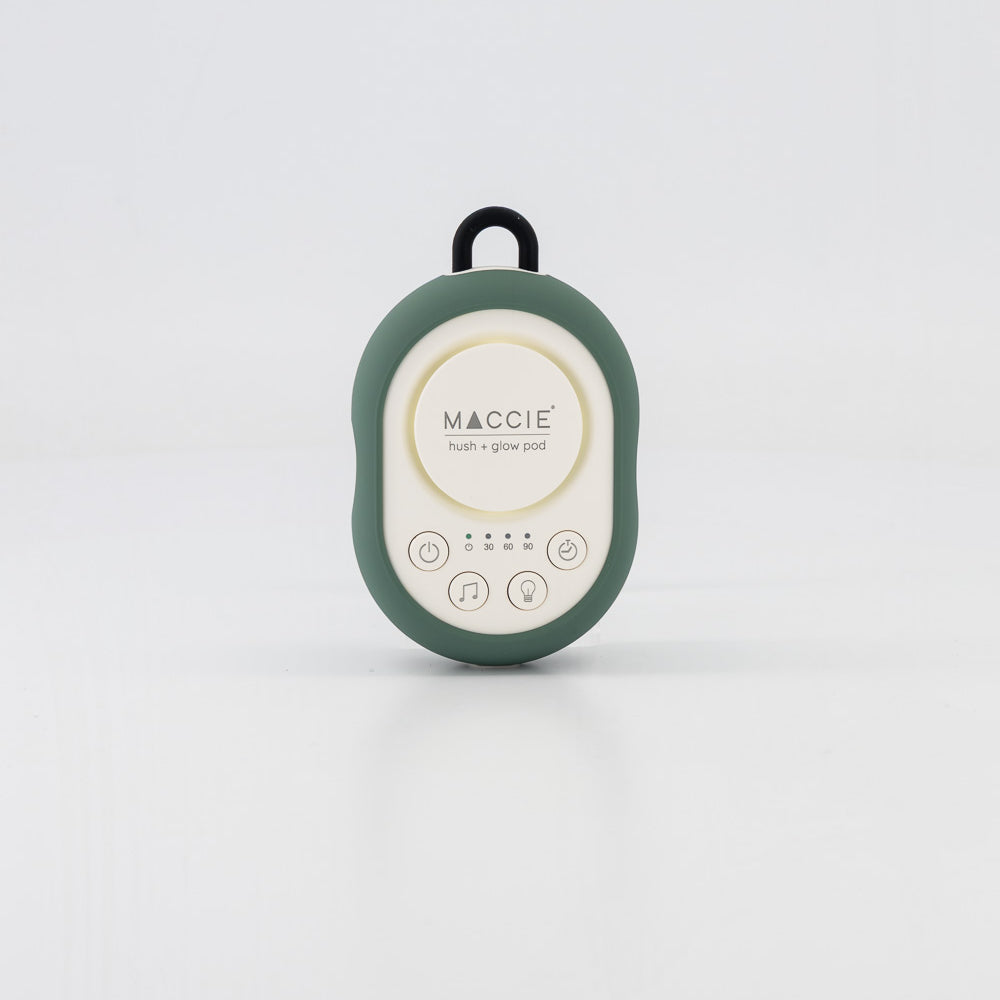 MACCIE hush + glow pod- portable white noise machine