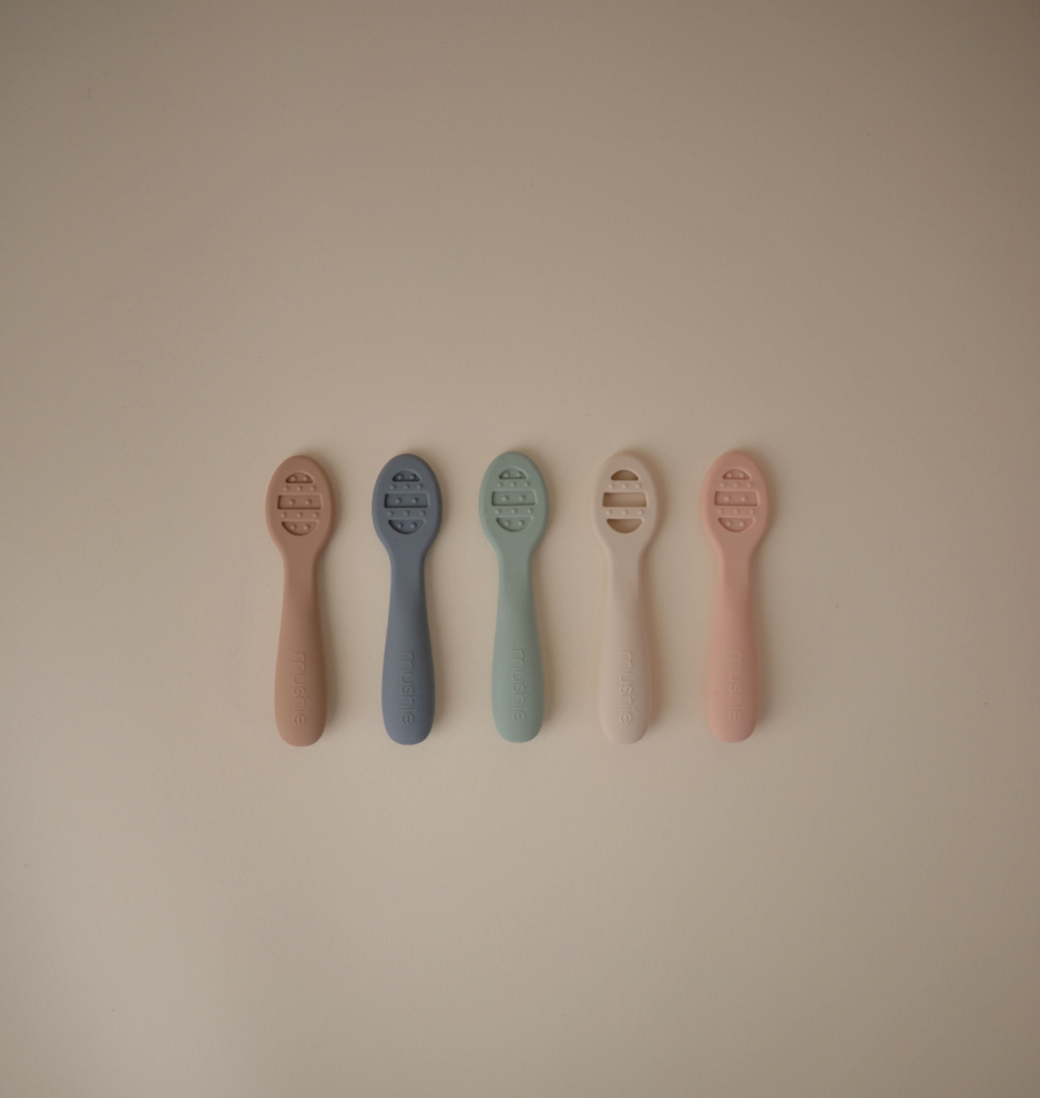 Mushie First Feeding Baby Spoons 2P