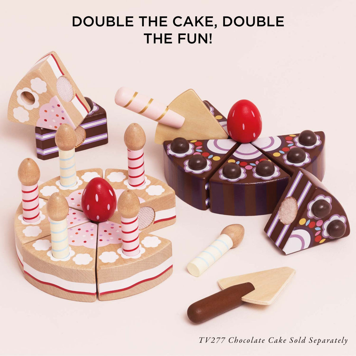 Le Toy Van Chocolate Gateau Sliceable Cake