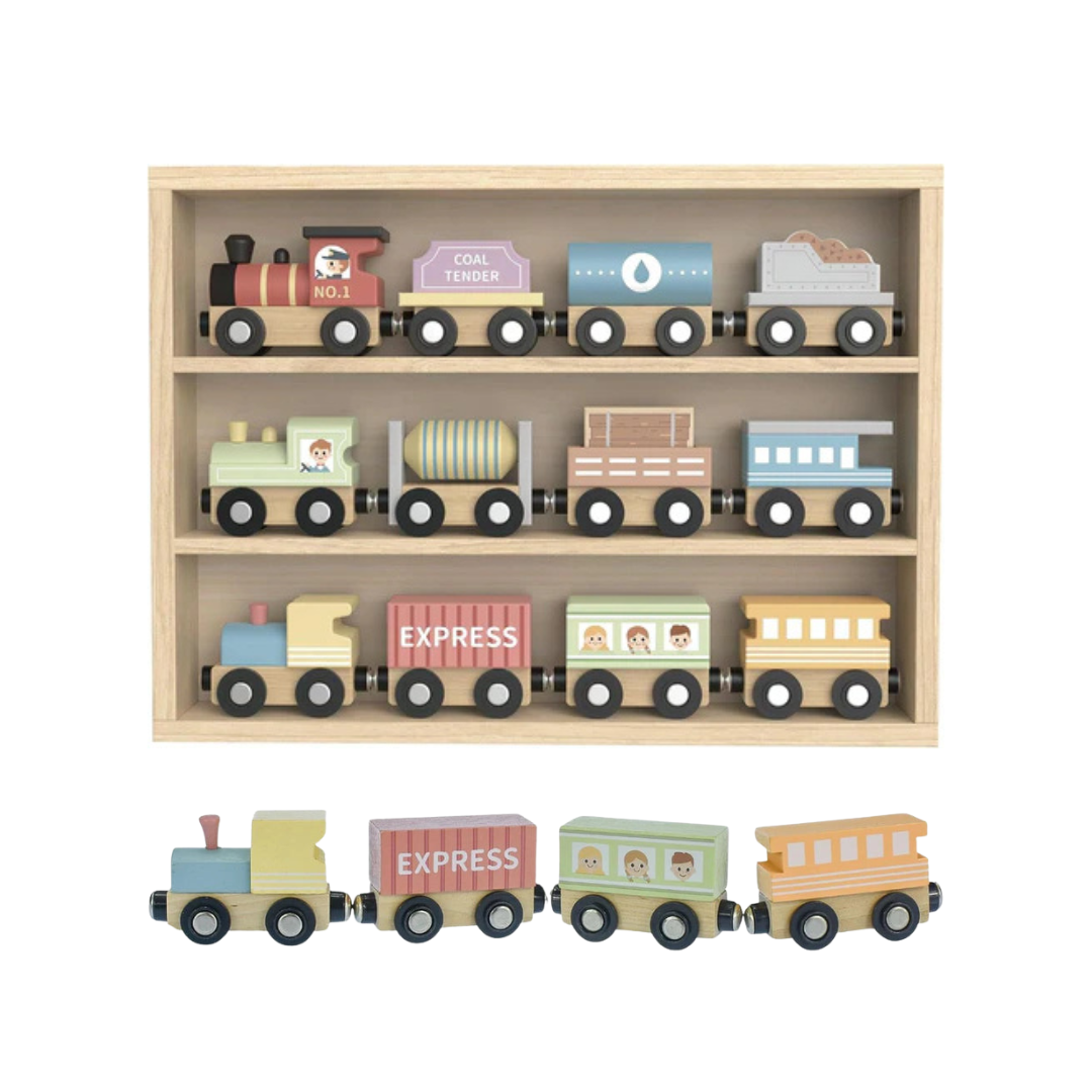 Tooky Toy My Forest Friends Wooden Train and Carriage Set