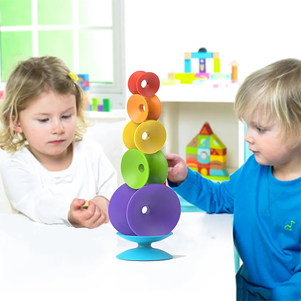 Rainbow Spinning Wheel Toy
