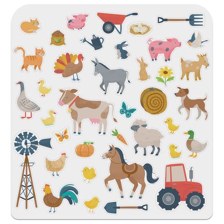 Stephen Joseph Reusable Sticker Book - On the Farm
