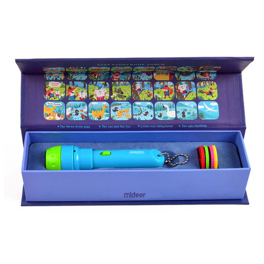 Mideer - Storybook Projector Torch for Kids - Bedtime Story Flashlight