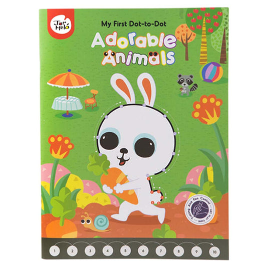 Jar Meló – My First Dot-to-Dot Drawing Book – Adorable Animal