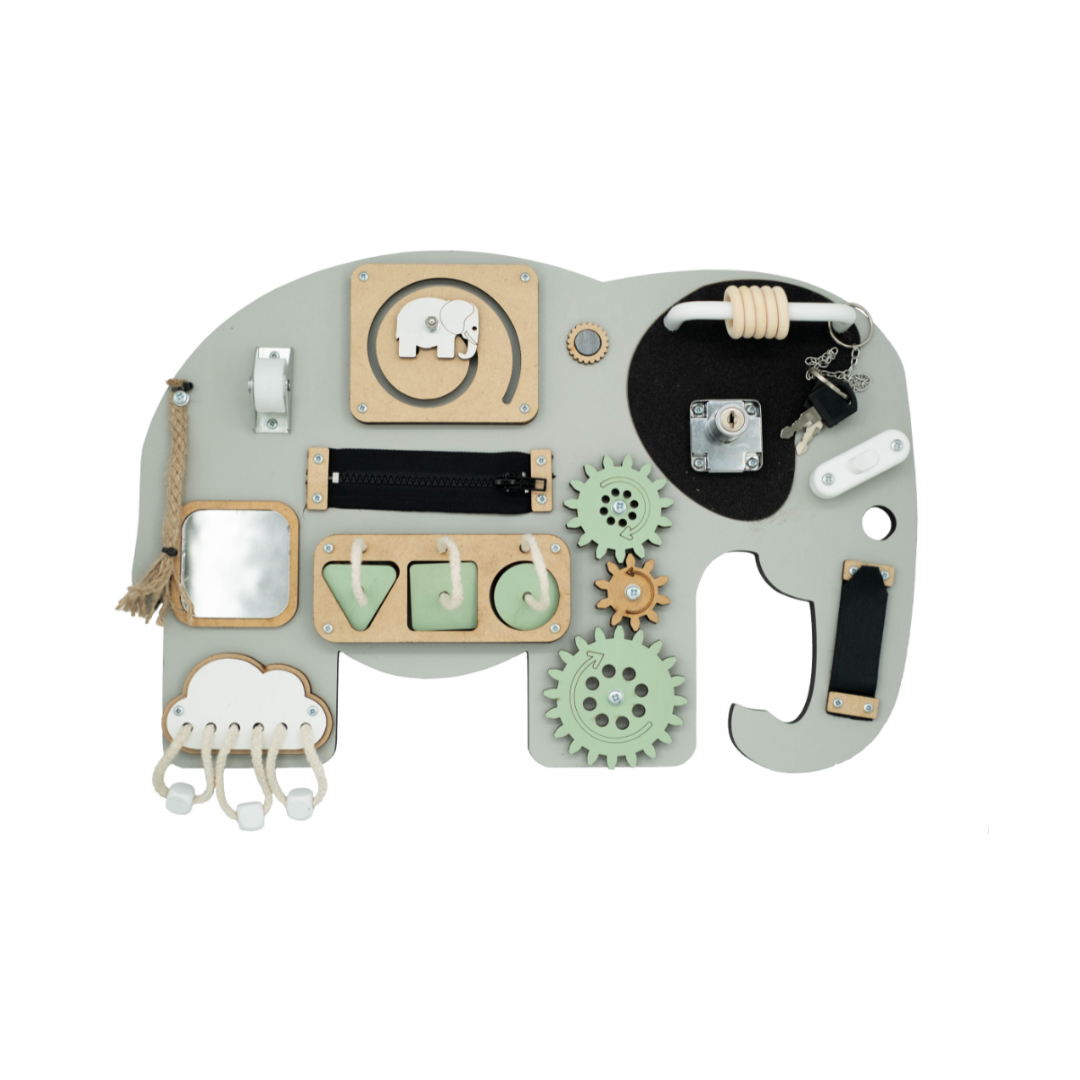 Kiani Ellie the Elephant Portable Activity Board Green