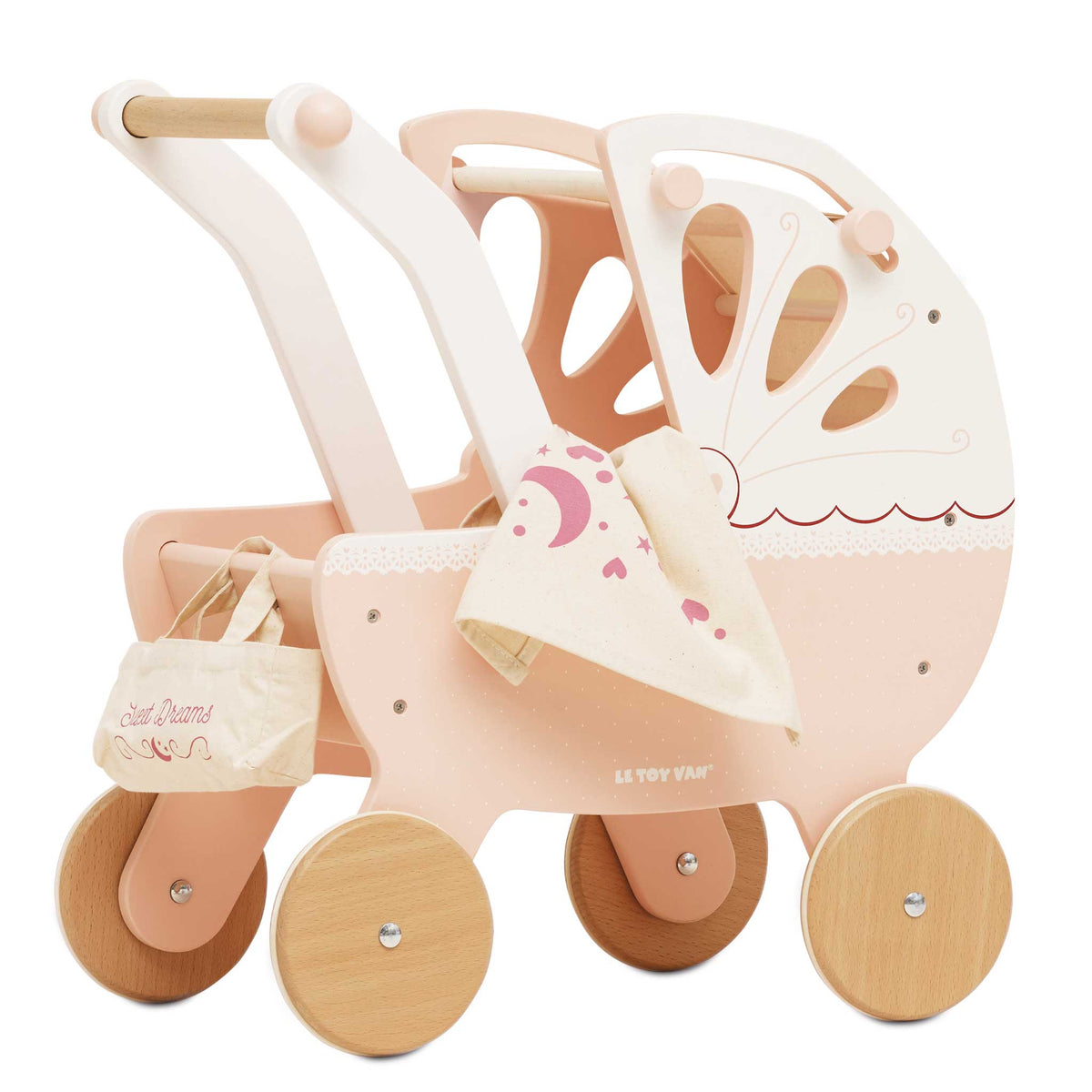 Le Toy Van – Wooden Retro Doll Pram
