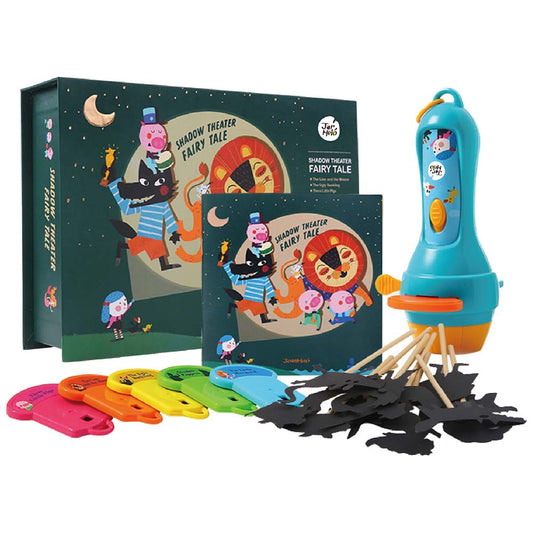 Jar Meló - Children's Fairy Tale Storybook Torch with Shadow Puppets - 5 Stories