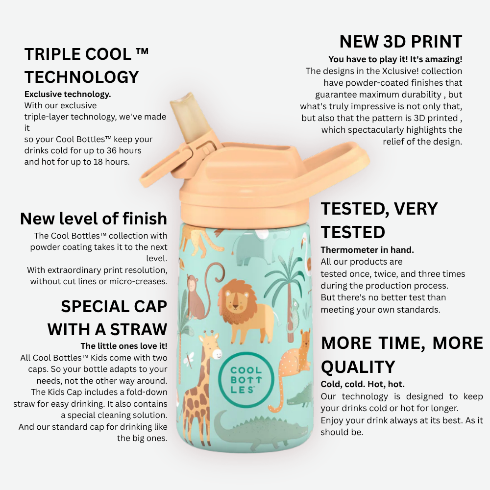 Cool bottles 350ml Kiddies range l underwater world (12+months)