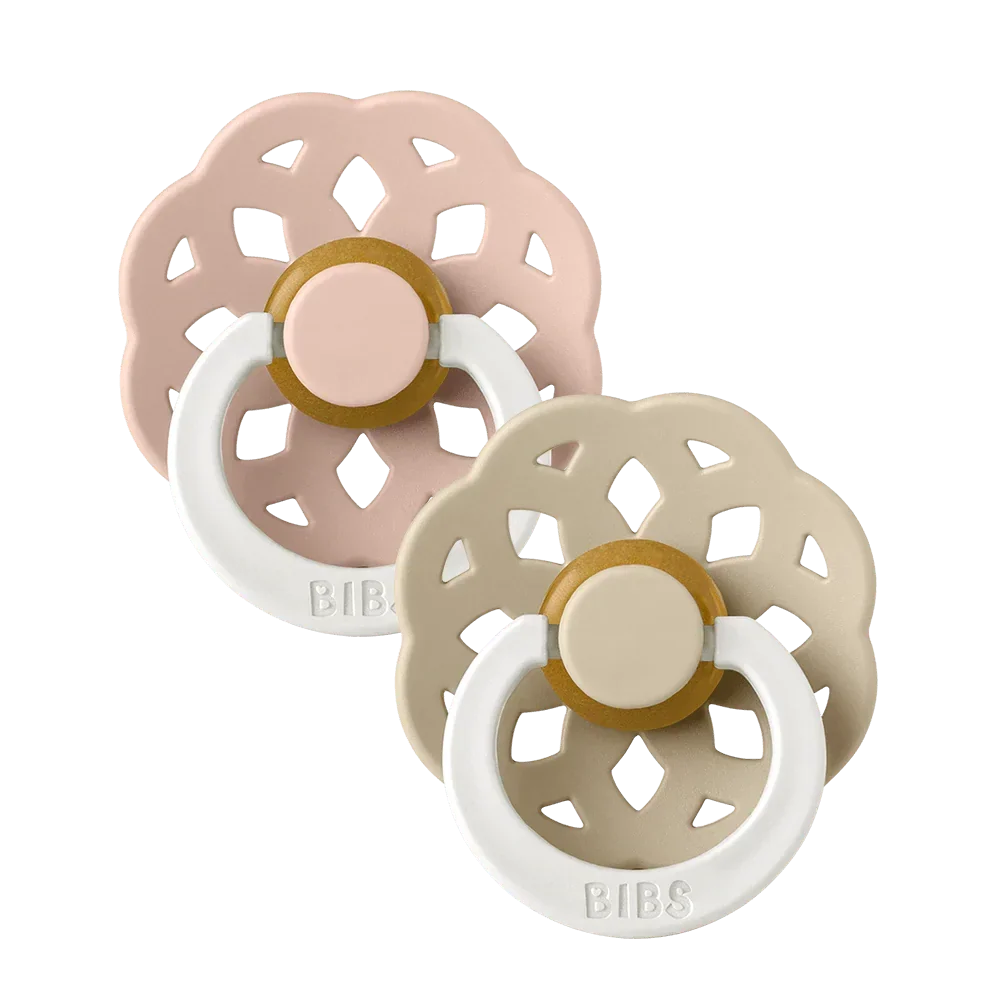 BIBS Boheme GLOW 2 pack LATEX Blush/ Vanilla Glow