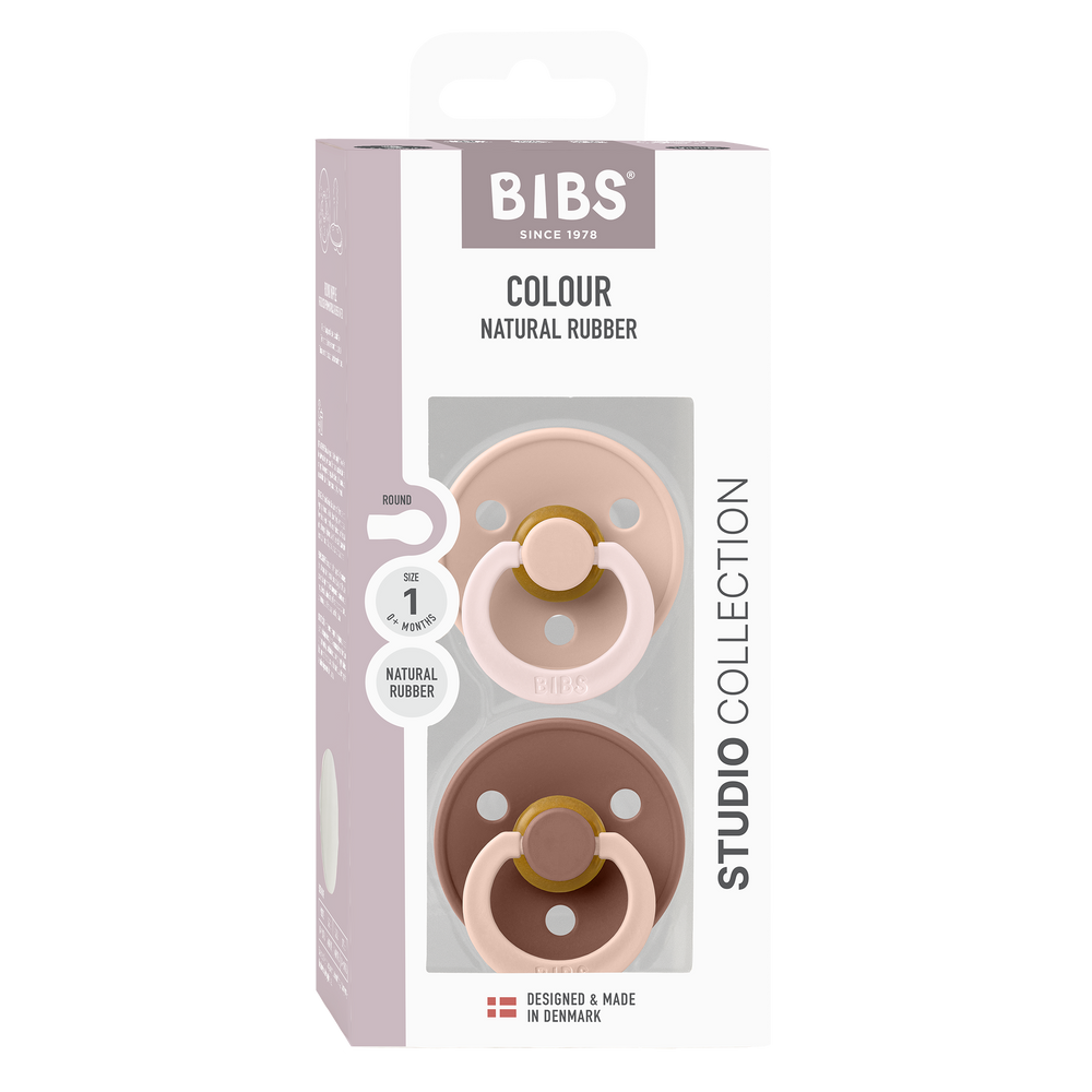 BIBS Studio Fusion 2 Pack - Blush Woodchuck Mix