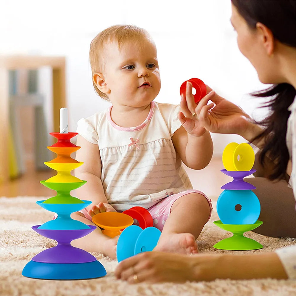 Rainbow Spinning Wheel Toy