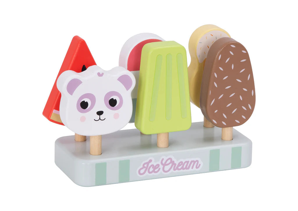 Wooden Ice Cream set