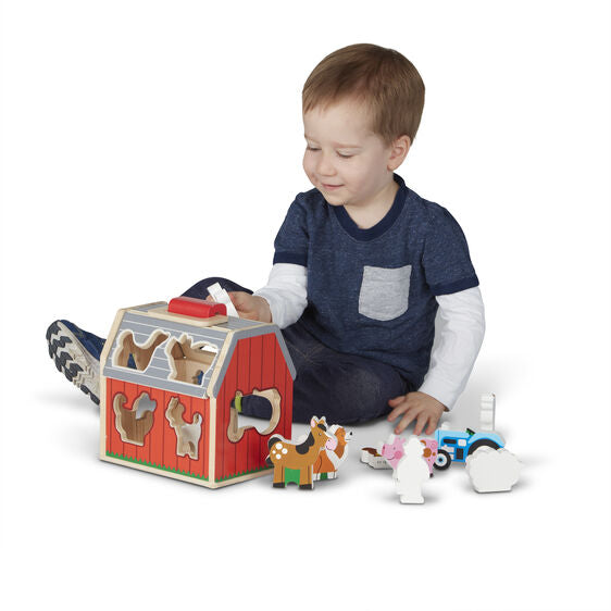 Melissa & Doug Take-Along Sorting Barn