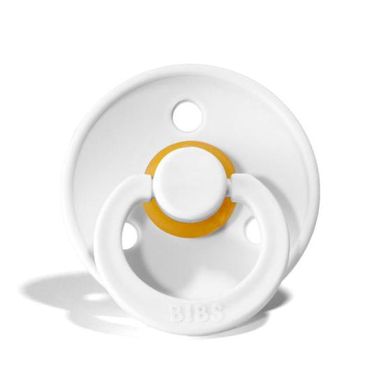 BIBS Colour Pacifiers / Dummies - White