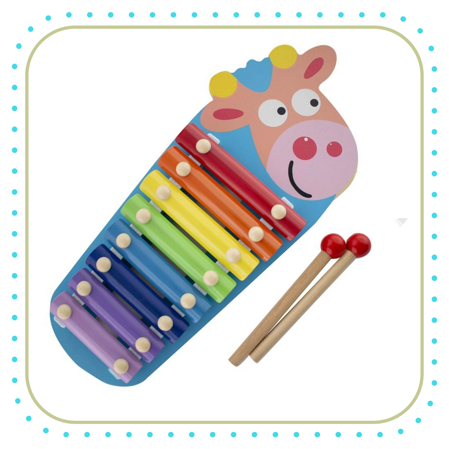 Wooden Xylophone Cow