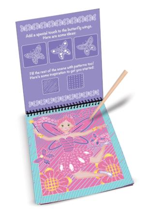 Melissa &amp; Doug On the Go Scratch Art Color Reveal Pad - Fairy Tales