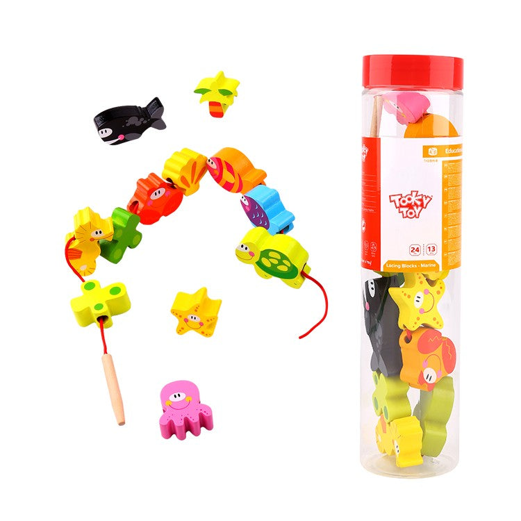 Tooky Toy Lacing Toy - Marine