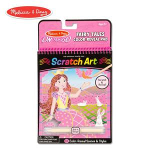 Melissa &amp; Doug On the Go Scratch Art Color Reveal Pad - Fairy Tales