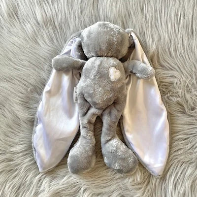 Tiger Lily Grey Bunny with White