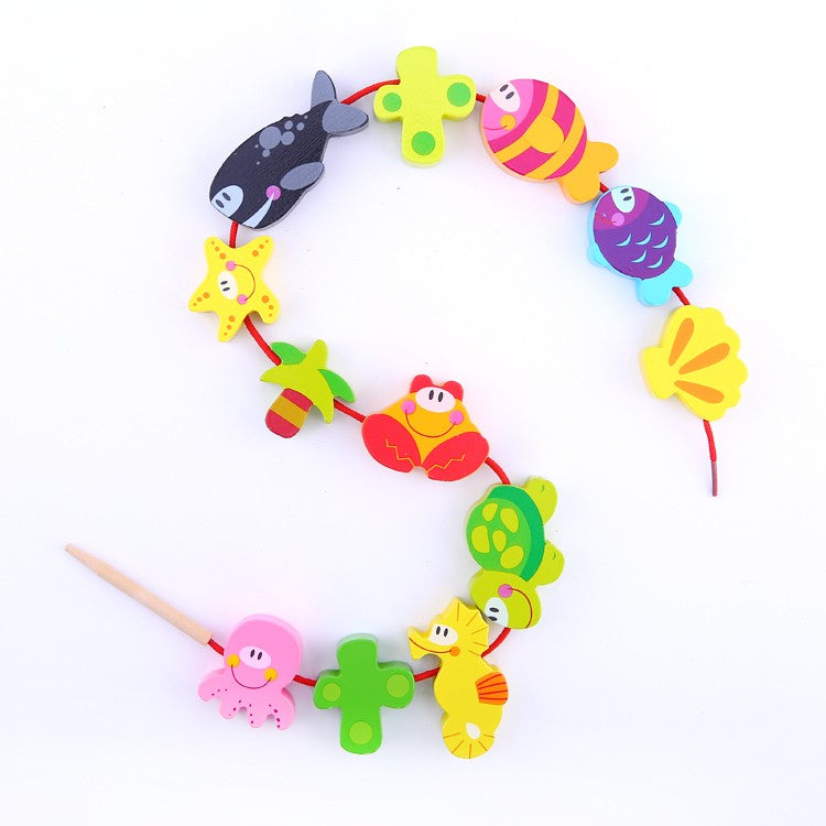 Tooky Toy Lacing Toy - Marine