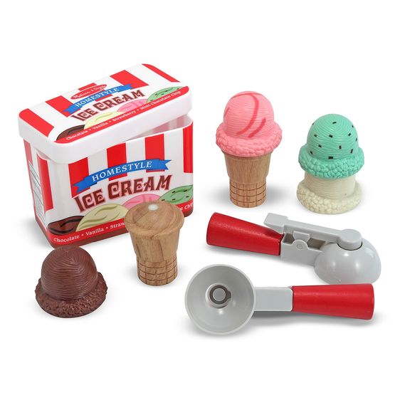 Melissa & Doug Scoop Stack Ice Cream Cone Playset