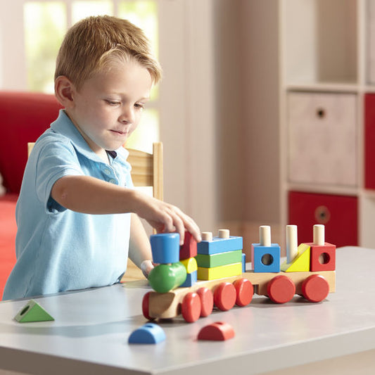 Melissa & Doug Stacking Train Toddler Toy