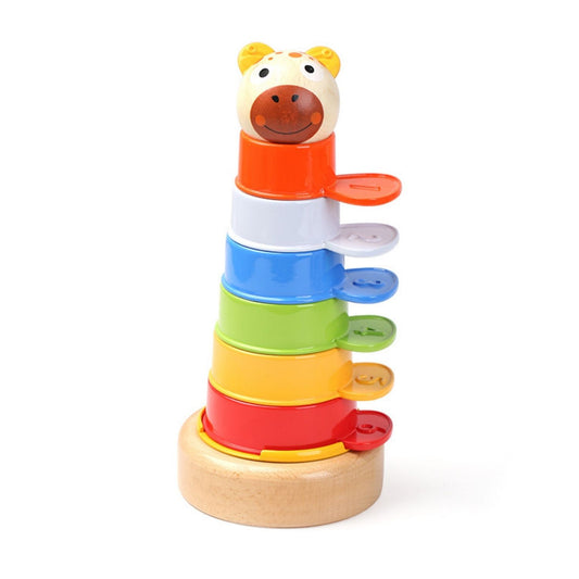 TopBright - 2 in 1 Colourful Tower Stacking Cups 8 Pieces
